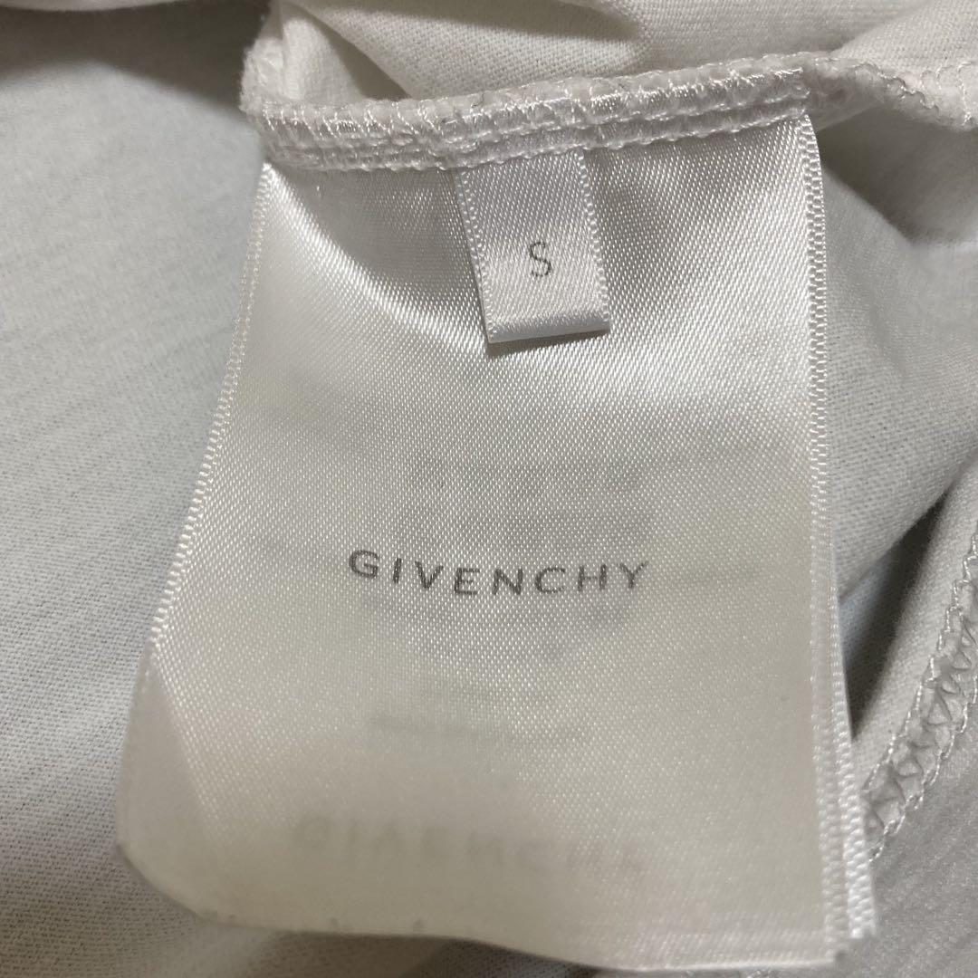 ほぼ未使用 GIVENCHY ジバンシー カレッジロゴ Tシャツ ホワイト S