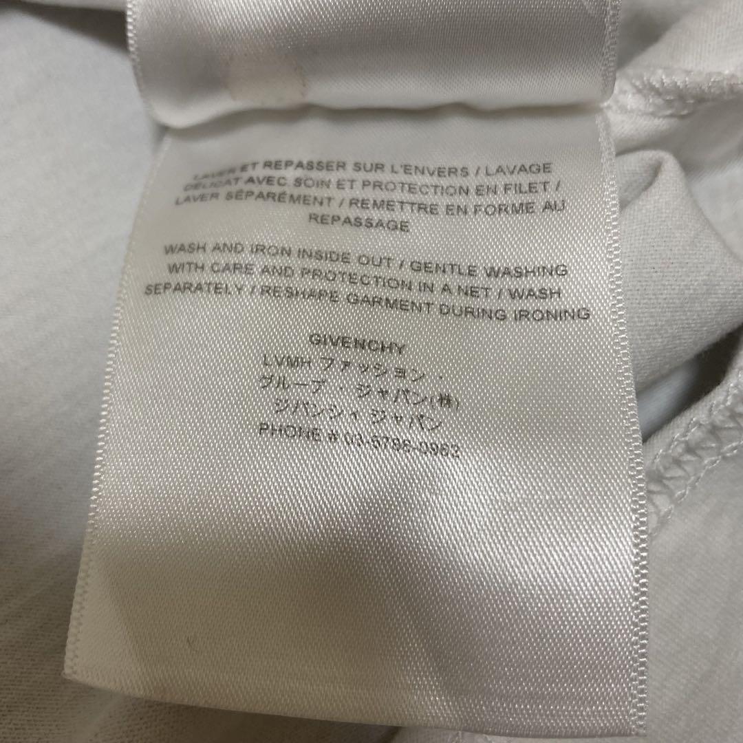 ほぼ未使用 GIVENCHY ジバンシー カレッジロゴ Tシャツ ホワイト S