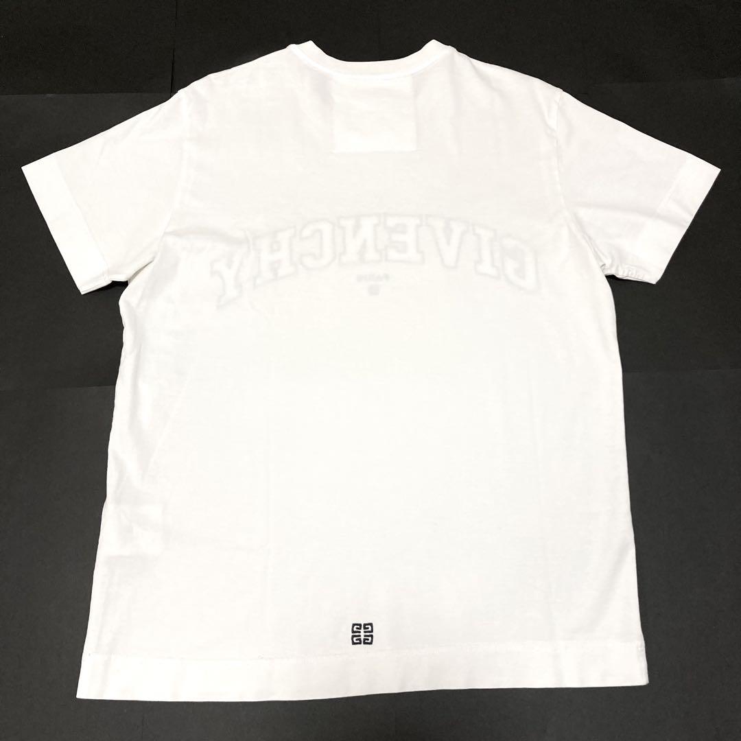 ほぼ未使用 GIVENCHY ジバンシー カレッジロゴ Tシャツ ホワイト S
