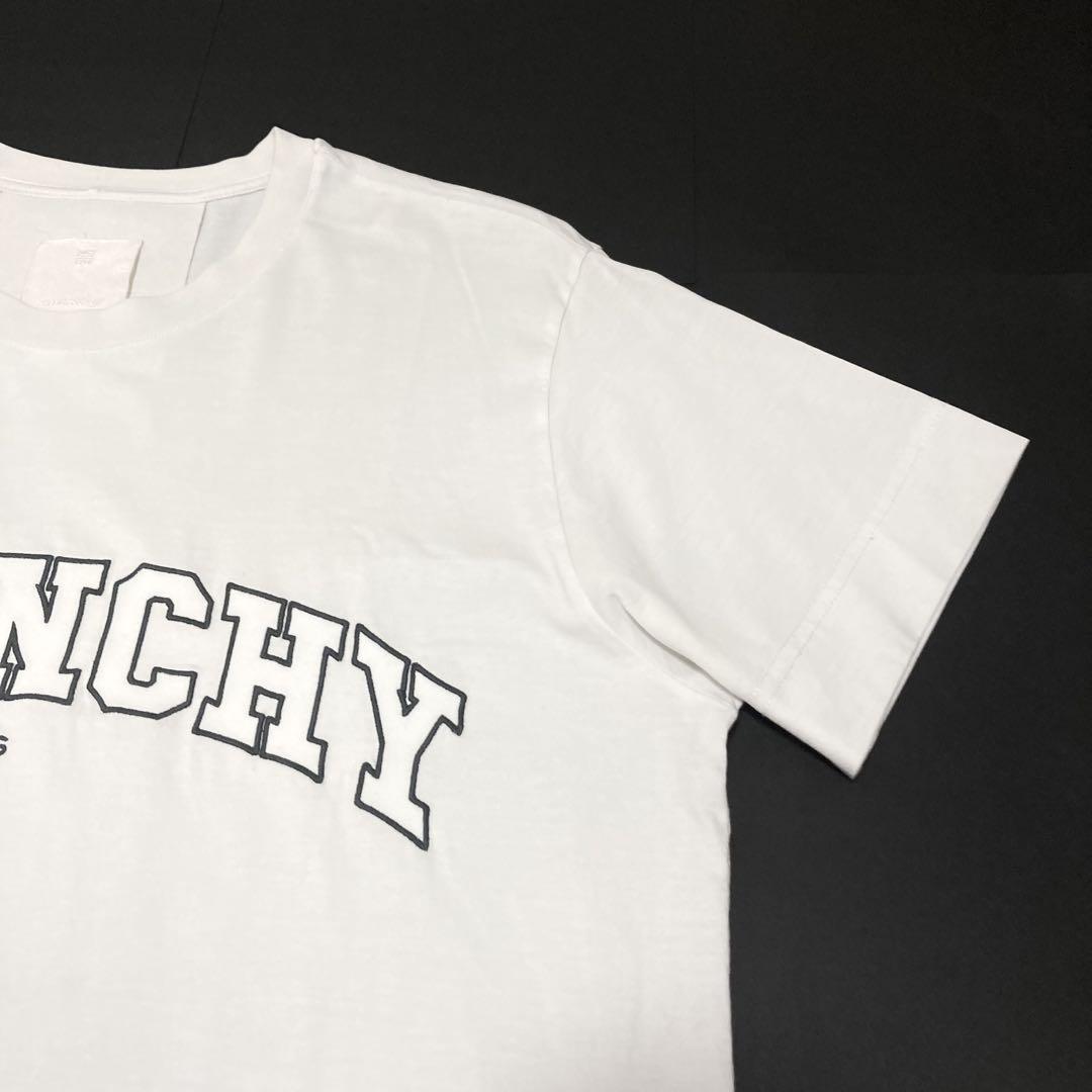 ほぼ未使用 GIVENCHY ジバンシー カレッジロゴ Tシャツ ホワイト S