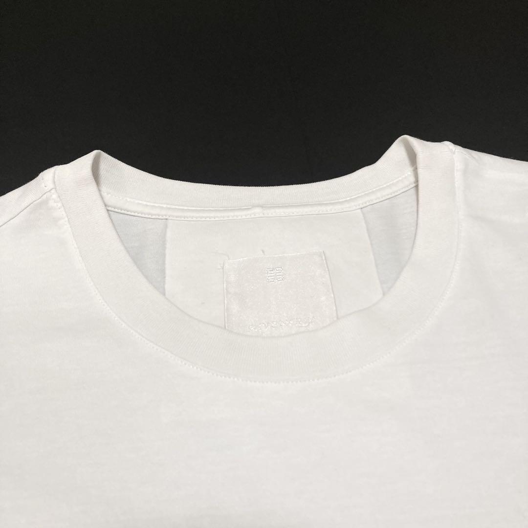 ほぼ未使用 GIVENCHY ジバンシー カレッジロゴ Tシャツ ホワイト S