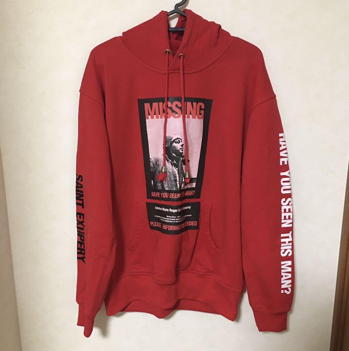 Around80 Missing saint hood T-shirt パーカー