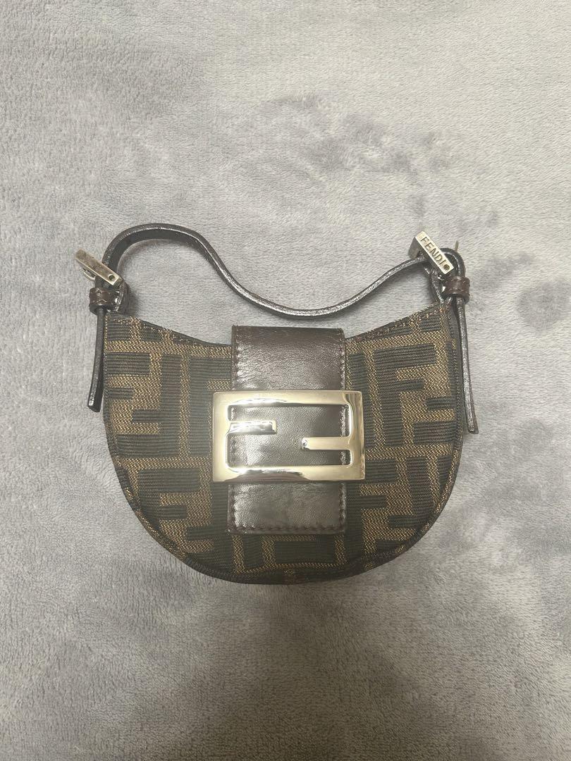 FENDI ミニバッグ ミニハンドバッグ ズッカ柄 クロワッサン 画像1
