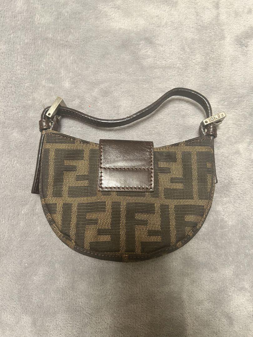 FENDI ミニバッグ ミニハンドバッグ ズッカ柄 クロワッサン 画像2