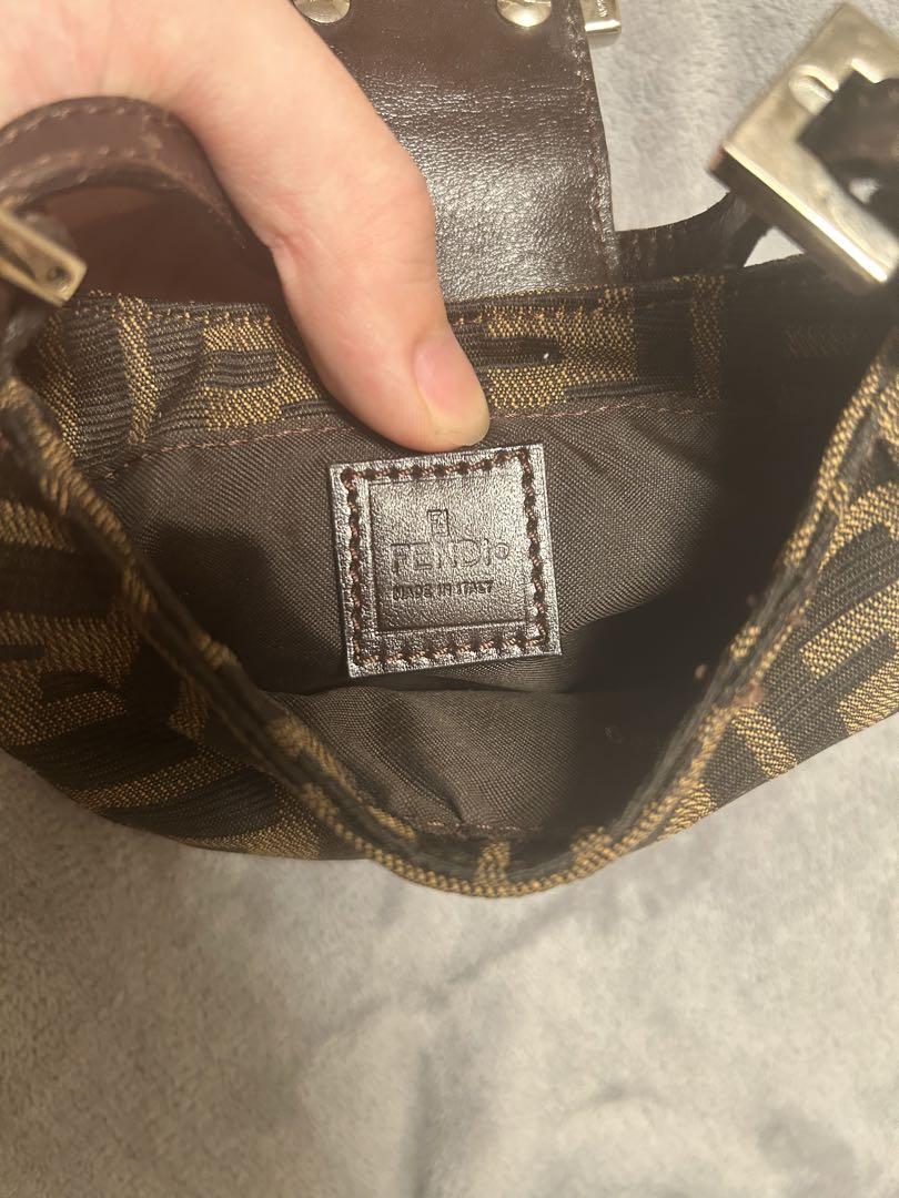 FENDI ミニバッグ ミニハンドバッグ ズッカ柄 クロワッサン 画像6