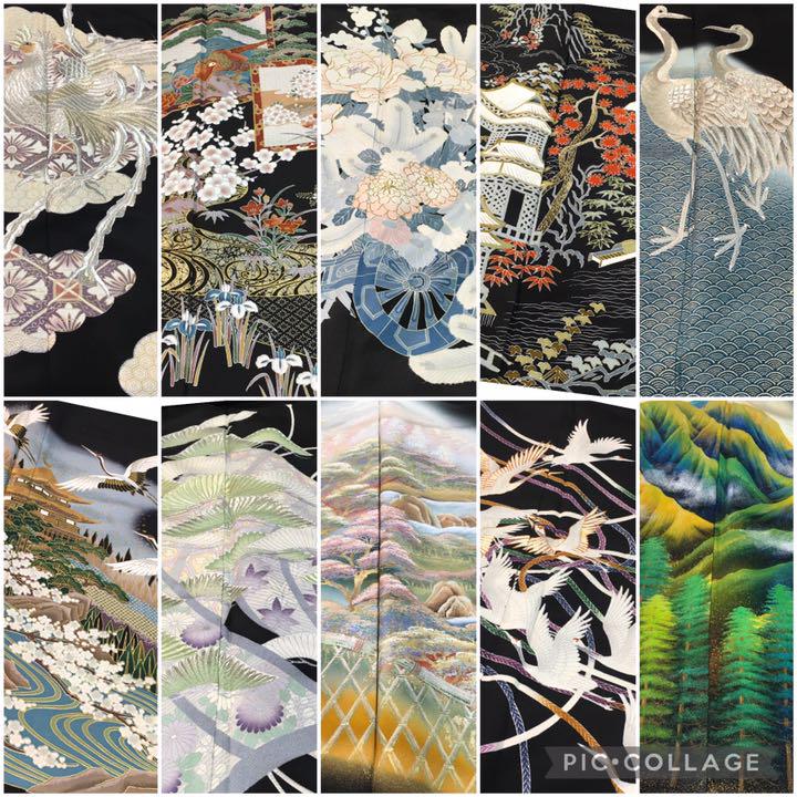 向日葵様 5点+ (320)送料込み 正絹 黒留袖 10点まとめて バラ売り不可