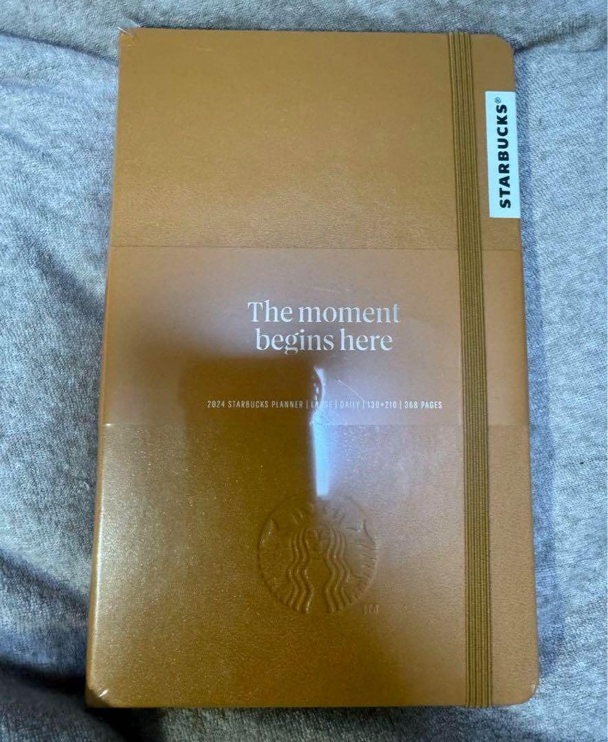 【日本未発売】韓国 スタバ 2024 手帳 キャメル 新品未開封②