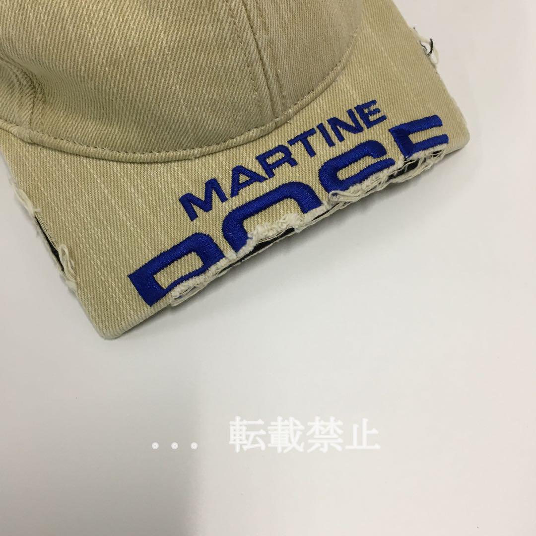 MARTINE ROSE CUT PEAK CAP カーキ