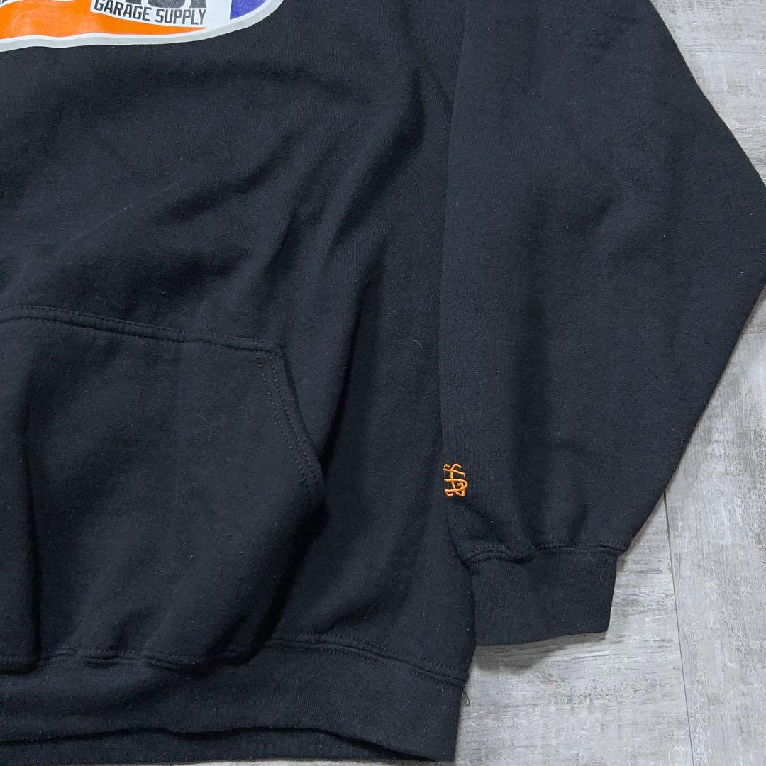 PORKCHOP ポークチョップ ロゴ スウェット プルオーバーパーカー 黒XL