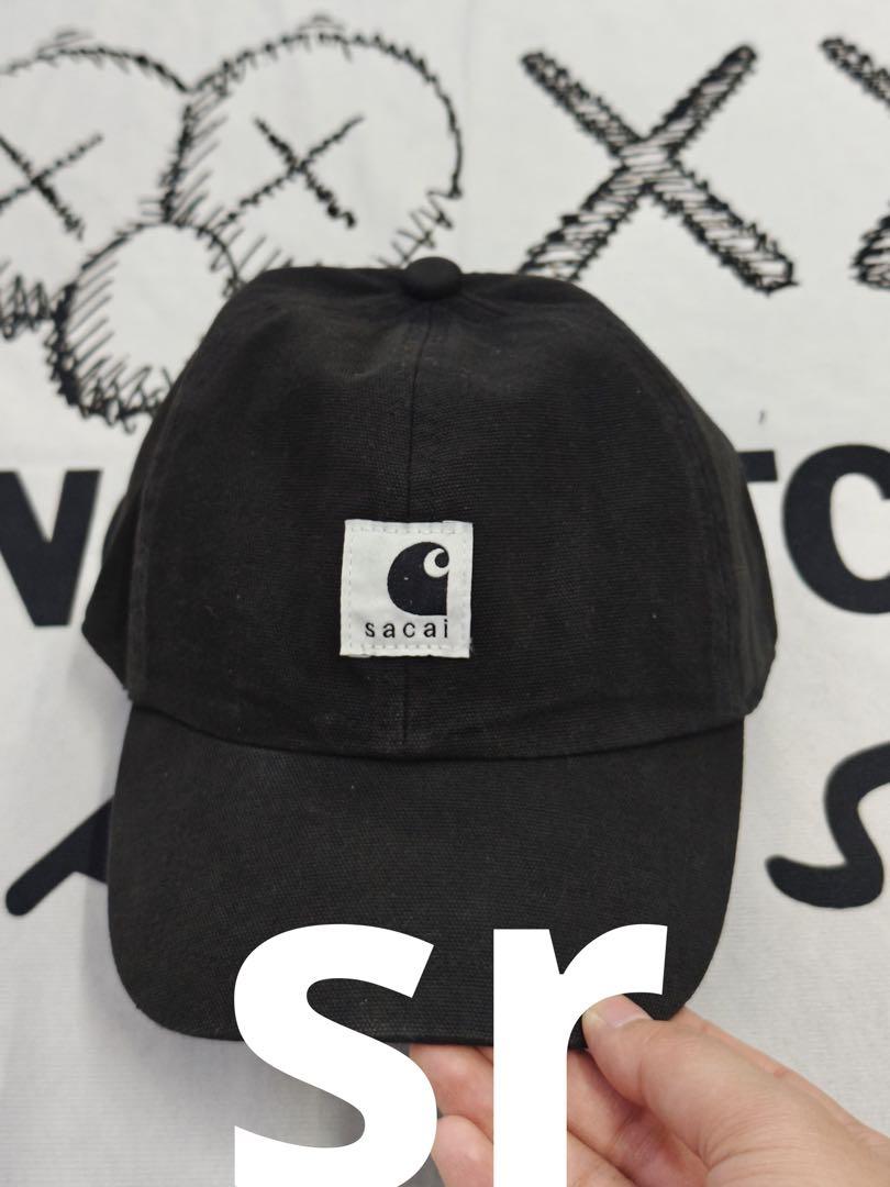 Carhartt x Sacai ブラック ベースボールキャップ