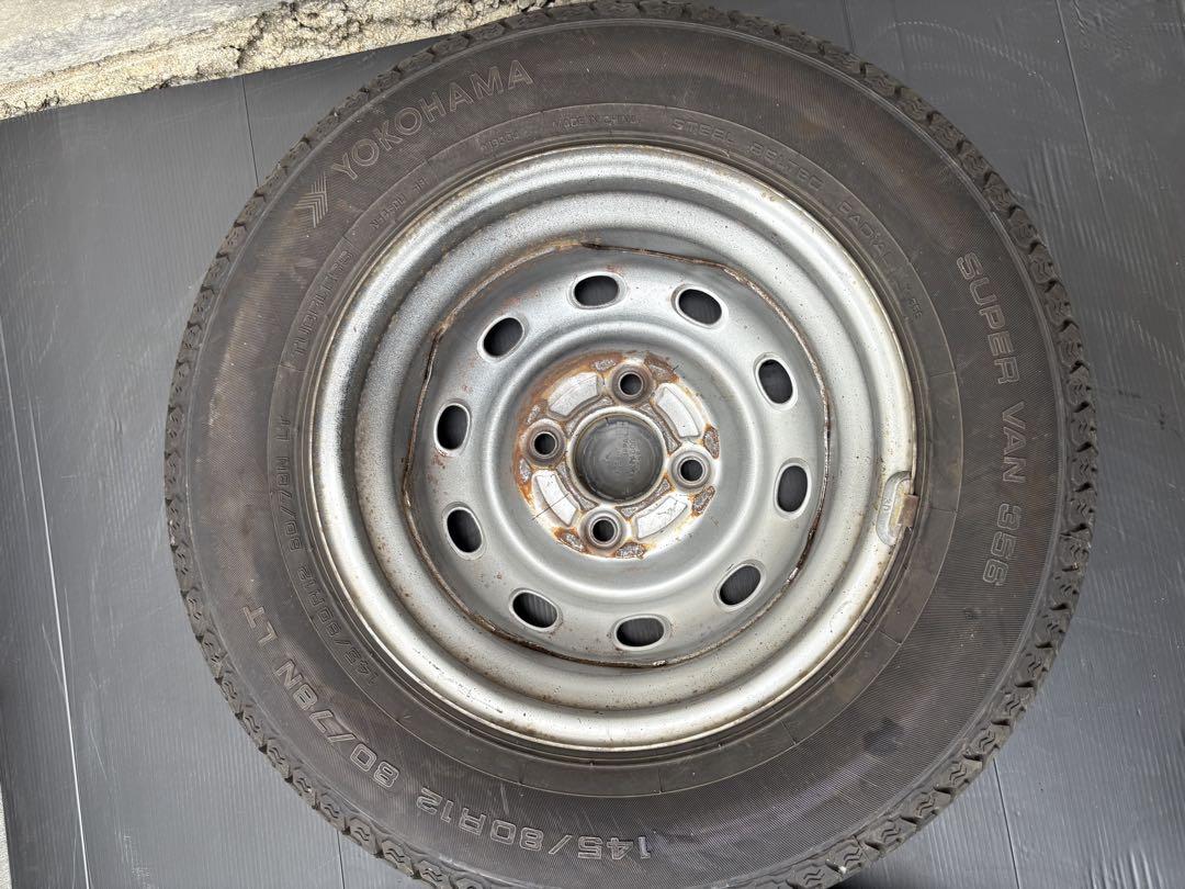 軽バン軽トラサンバー22.23年YOKOHAMA 145/80R12 2本送料込