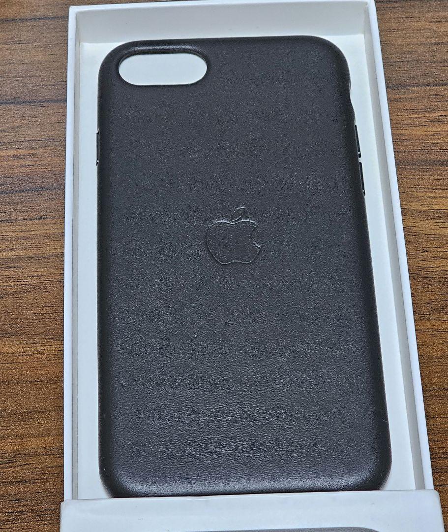 Apple iPhone SE レザーケース ブラック MXYM2FE/A 純正