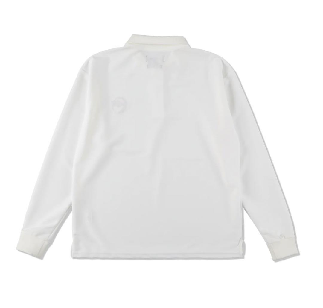 MALBON wind and sea LS POLO SHIRT 白 M MALBON wind and sea LS POLO SHIRT 白 M