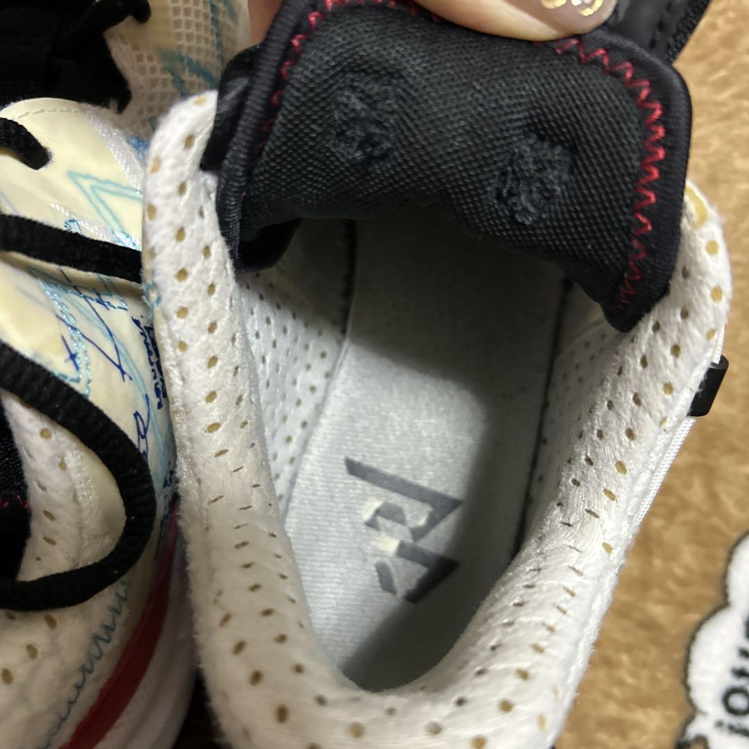 Jordan ホワイト/イエロー バスケットボールシューズ24.5cm