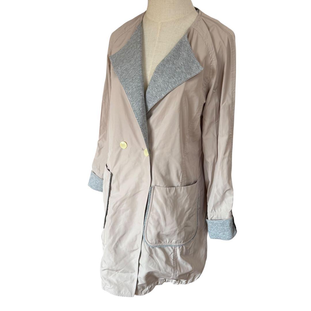 【新品】　ブランベール　ベージュ ダブルボタン コート 38サイズ　アウター