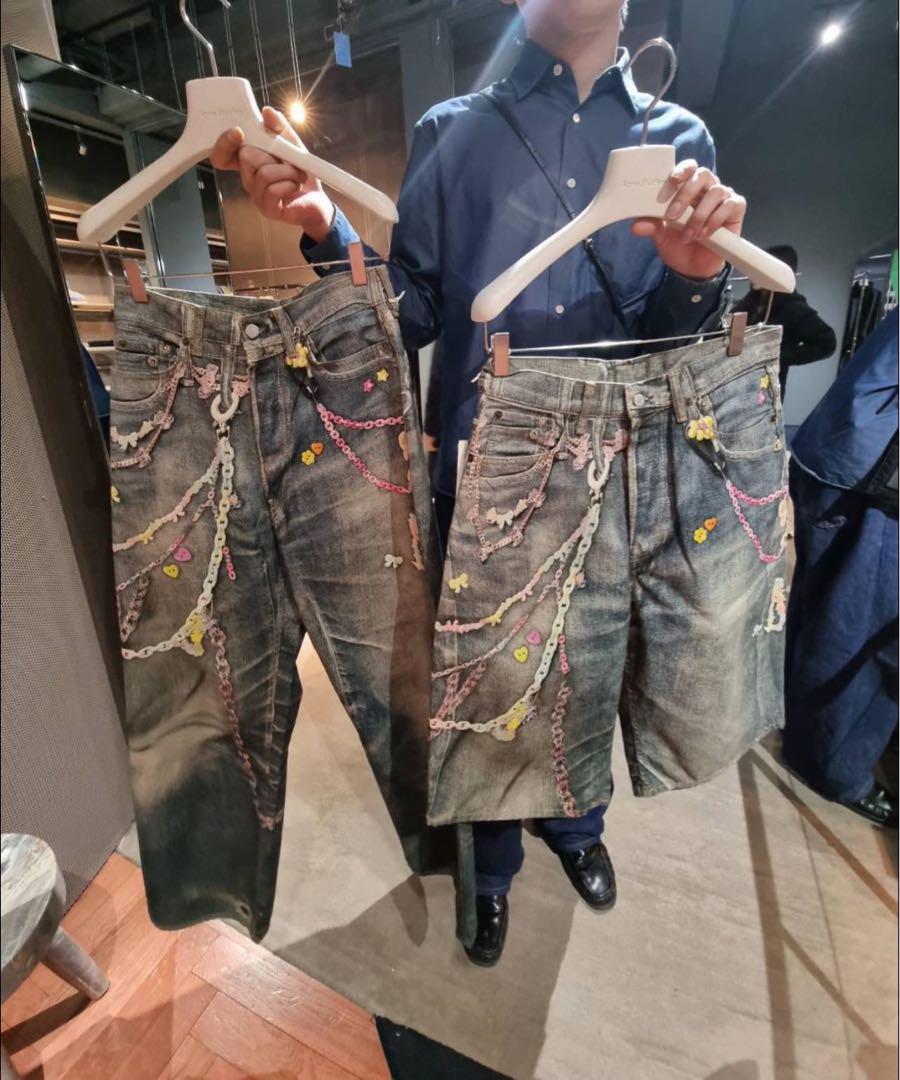 ACNE STUDIOS アクネ ダメージ デニム ショートパンツ パンツ