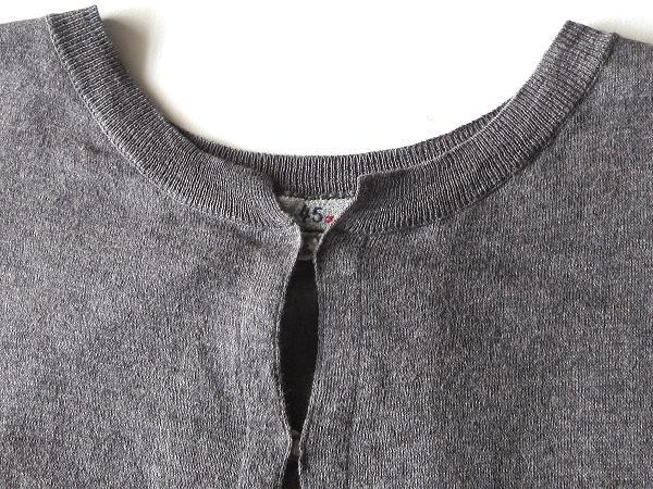 45rpm 裏釦ヘンリーネック コットンチュニックニット 2 ゆったり