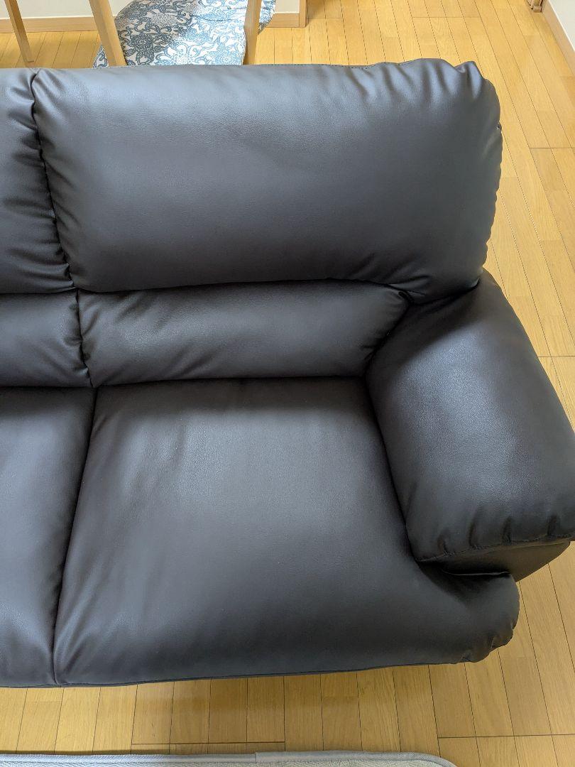 傷・汚れに強い合成皮革 2人用ソファ (Nシールド ビット3KD DBR)