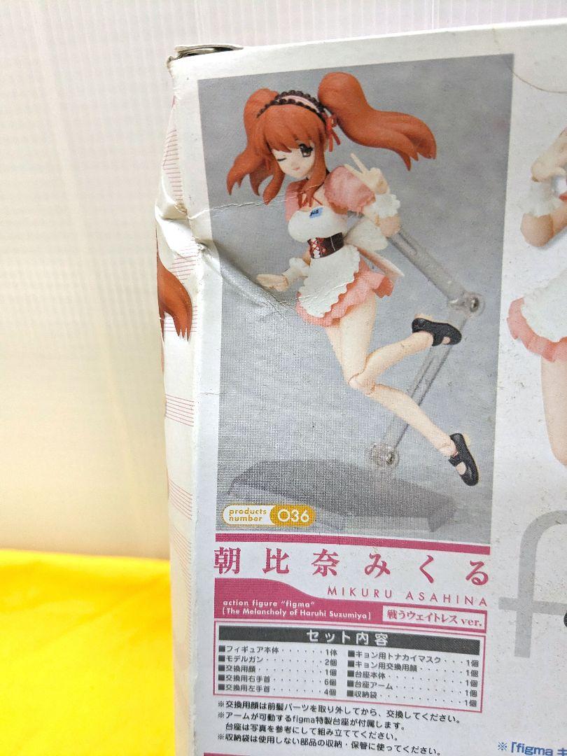 新品未開封figma 朝比奈みくる 036 戦うウェイトレスver.外箱