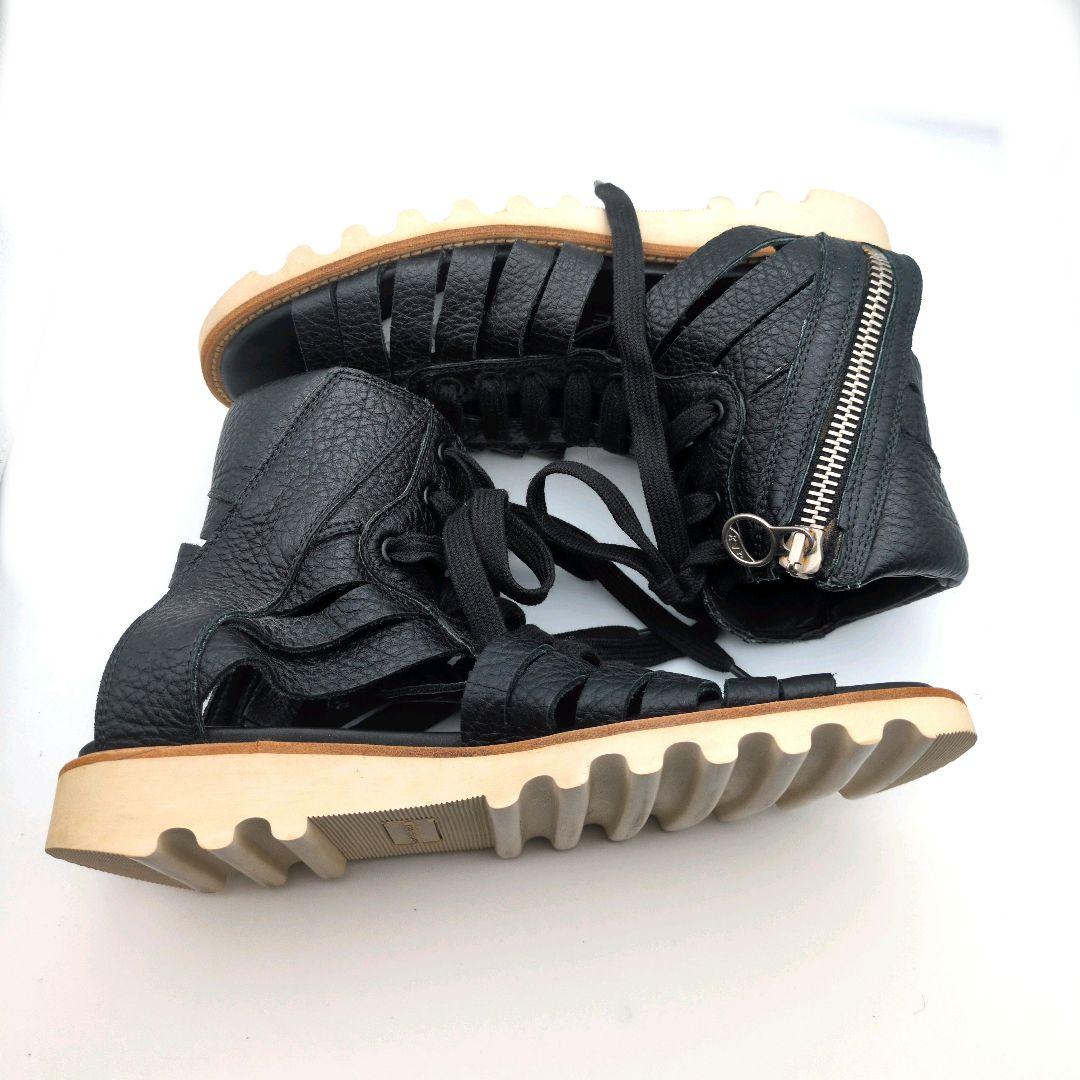 kris van assche クリスヴァンアッシュ レザーサンダル 黒　26