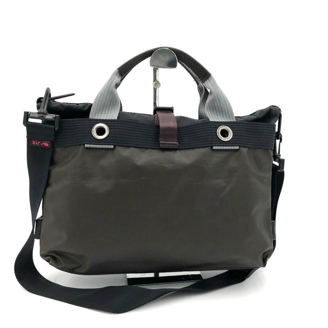 【美品】JIB ジブ 2wayバッグ カーキ 黒 ショルダー トート 【美品】JIB ジブ 2wayバッグ カーキ 黒 ショルダー トート