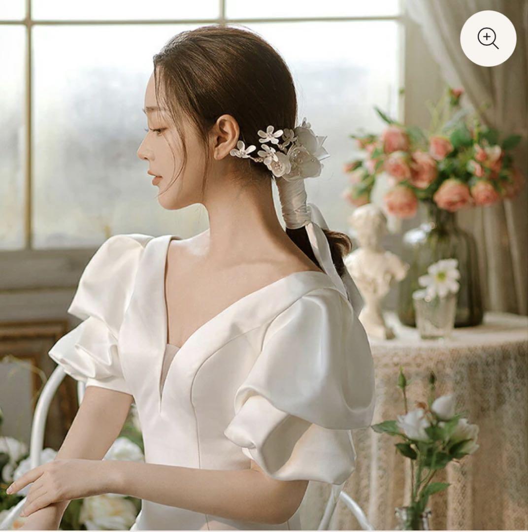 B'sweet ビタースウィート 前撮りドレス＋ヘアアクセサリーセット B'sweet ビタースウィート 前撮りドレス＋ヘアアクセサリー