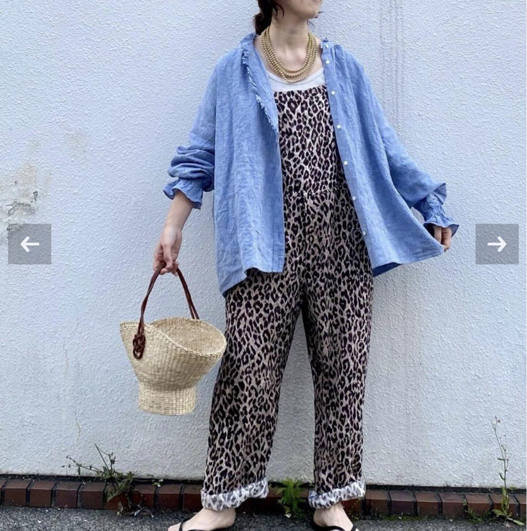 journal standard luxe Lダンガリー フリルパフブラウス