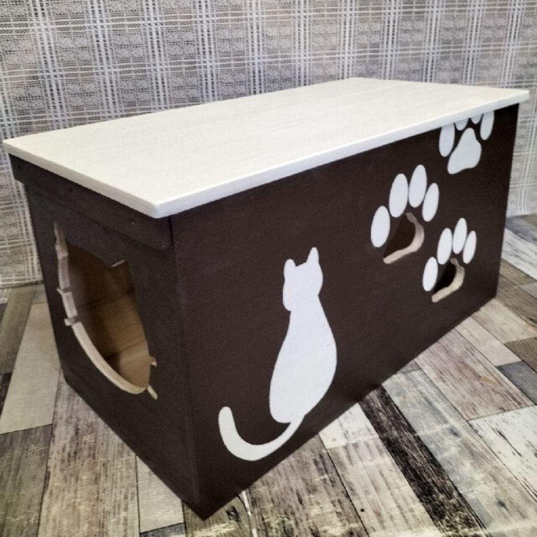 福袋 44《キャットハウス》木製ハウス 猫 犬 りんご箱 ケージ 保護猫 ケージ・アクセサリー