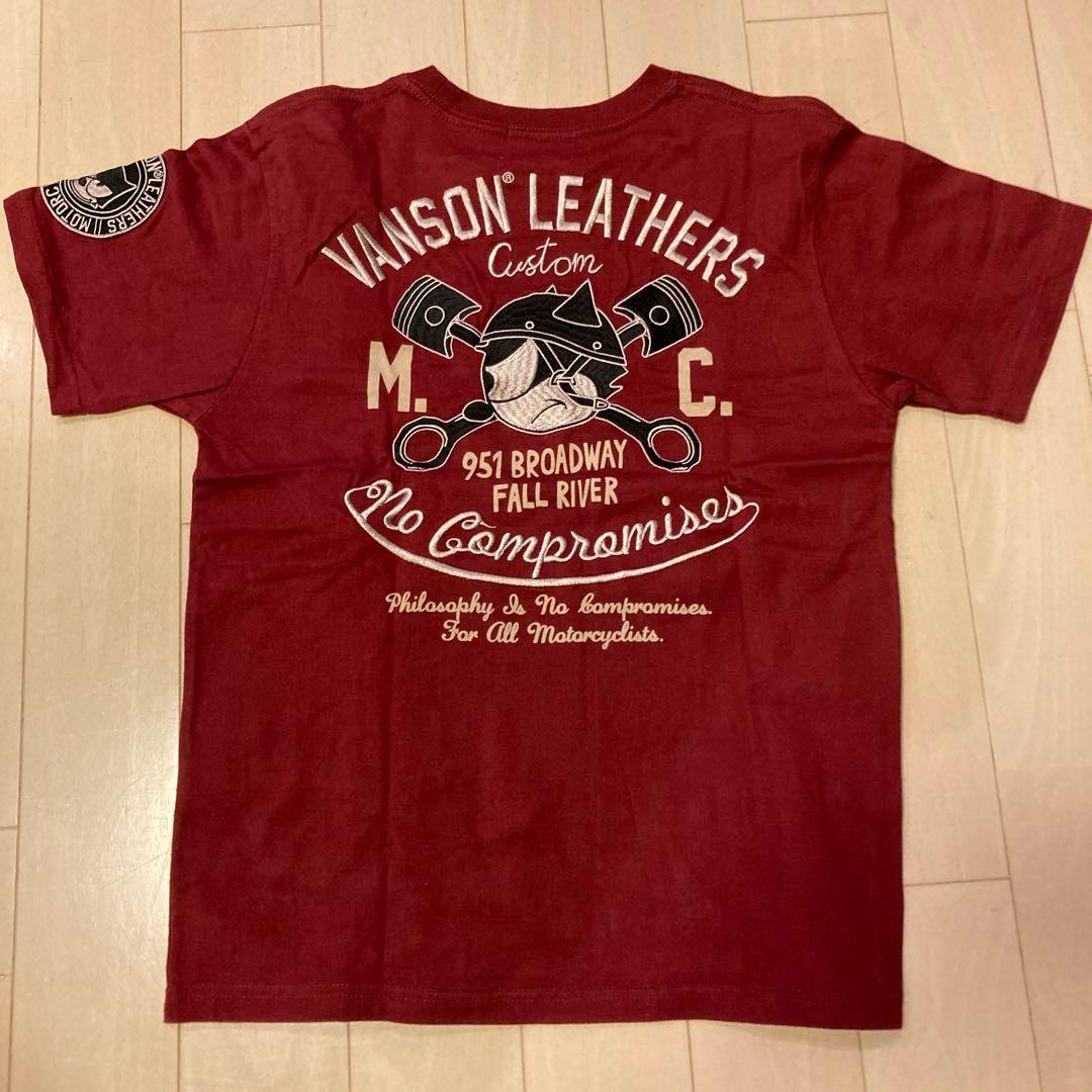 usedバンソンフィリックス柄TシャツSエンジ