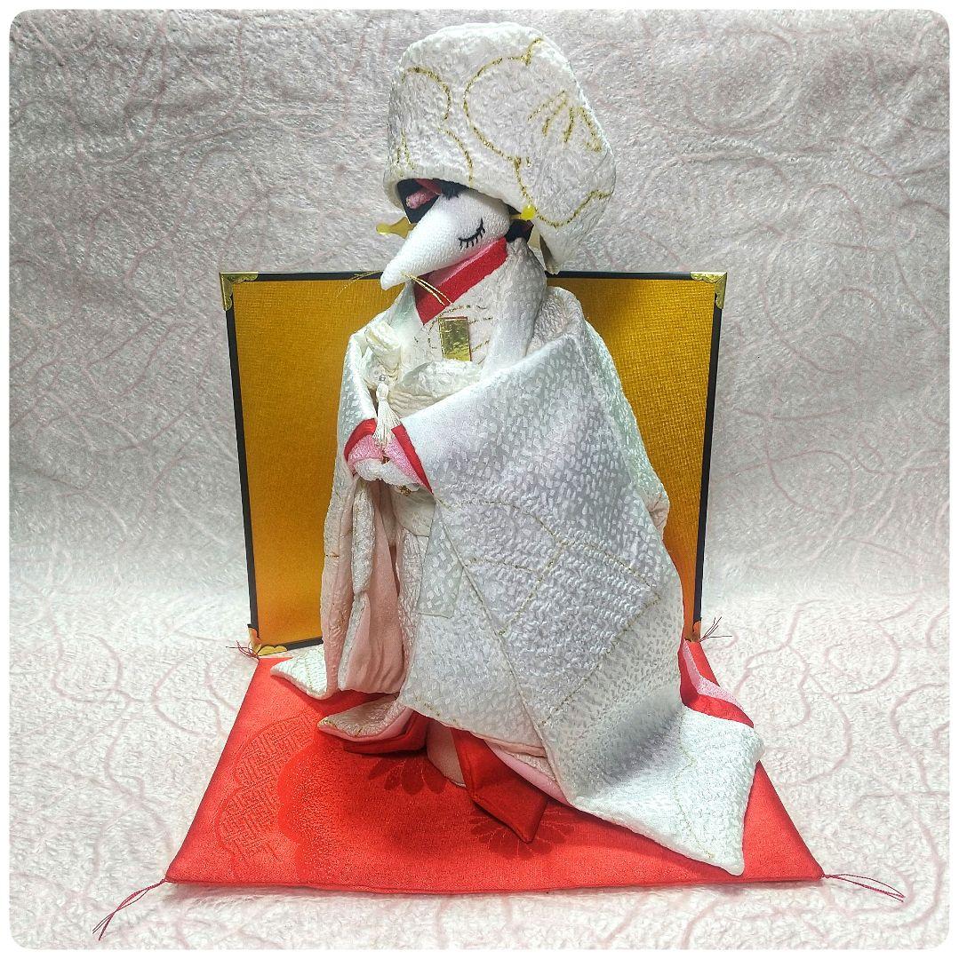 ちりめん細工 狐の花嫁新品、♥
