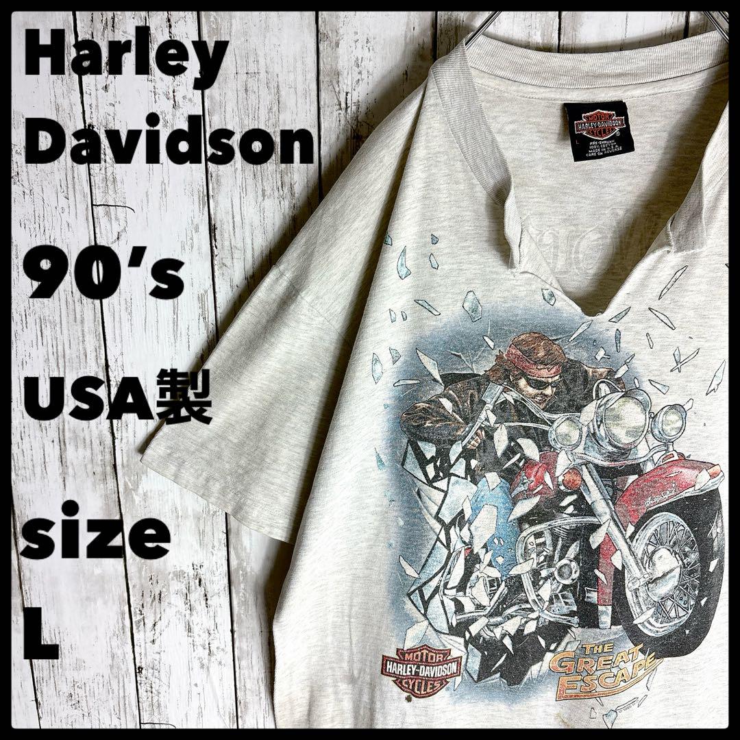 USA製 90s ハーレーダビッドソン tシャツ ヴィンテージ古着 両面プリント