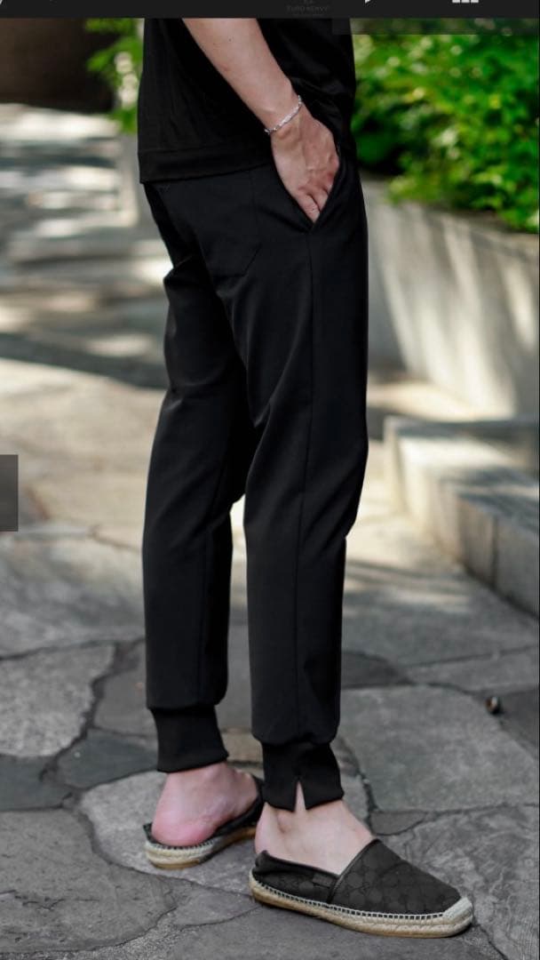 KENVY Solotex® ブラック ジョガーパンツ