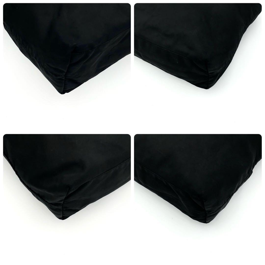 プラダ トートバッグ ショルダーバッグ 肩掛け ナイロン 三角プレート 黒色 プラダ トートバッグ ショルダーバッグ 肩掛け ナイロン 三角プレート 黒色