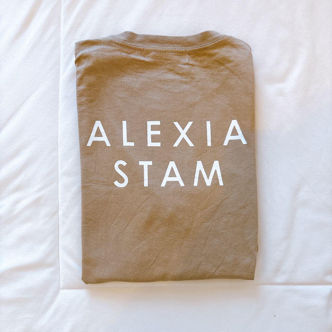 ALEXIA STAM モカ Tシャツ 半袖