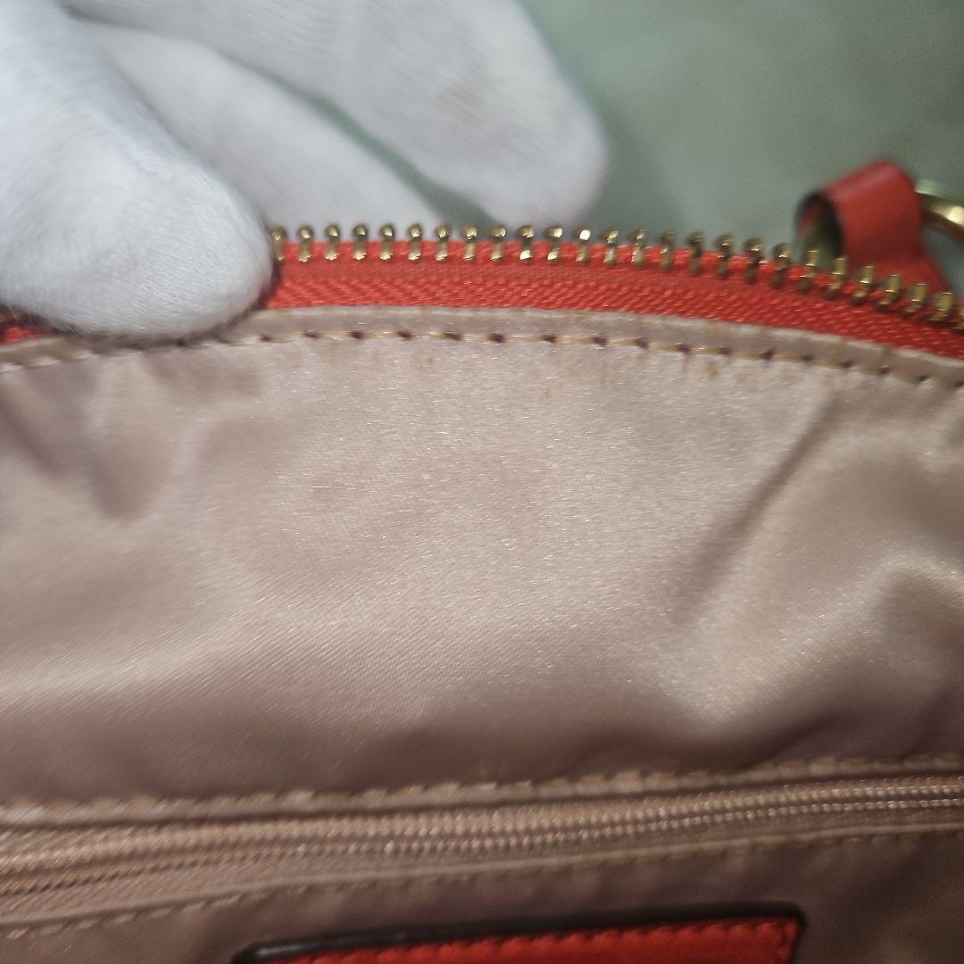 【入手困難配色⭐COACH】オレンジ　2WAYショルダーバッグ 21222