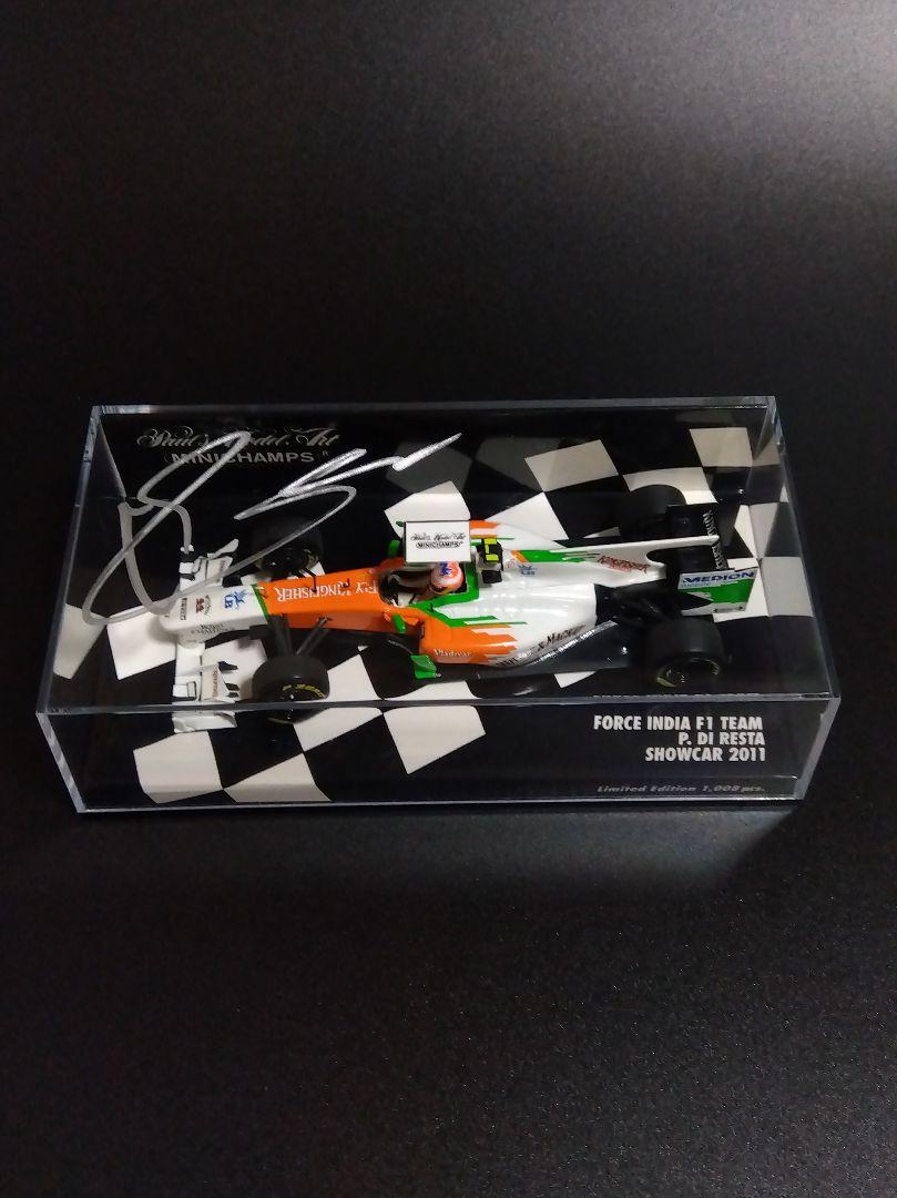 ミニチャンプス ポール・ディレスタ フォースインディア2011直筆サイン1/43