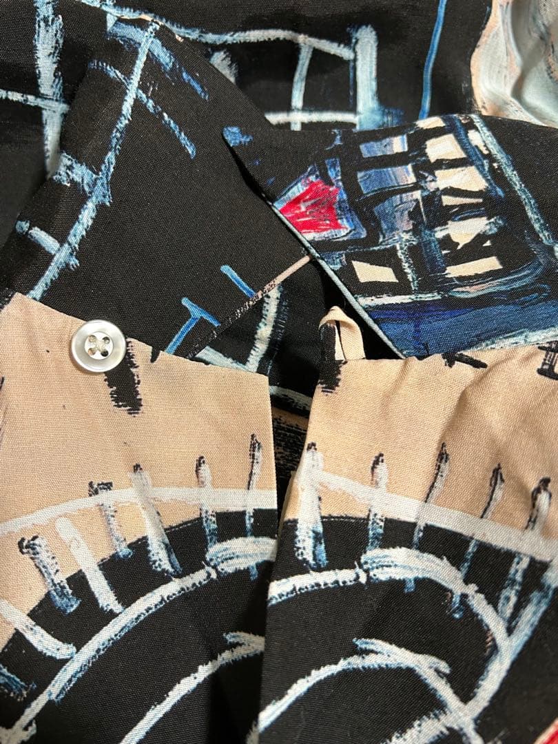 衝撃特価SALE! ワコマリア バスキア ハワイアン シャツ Mサイズ 22SSM WACKOMARIA