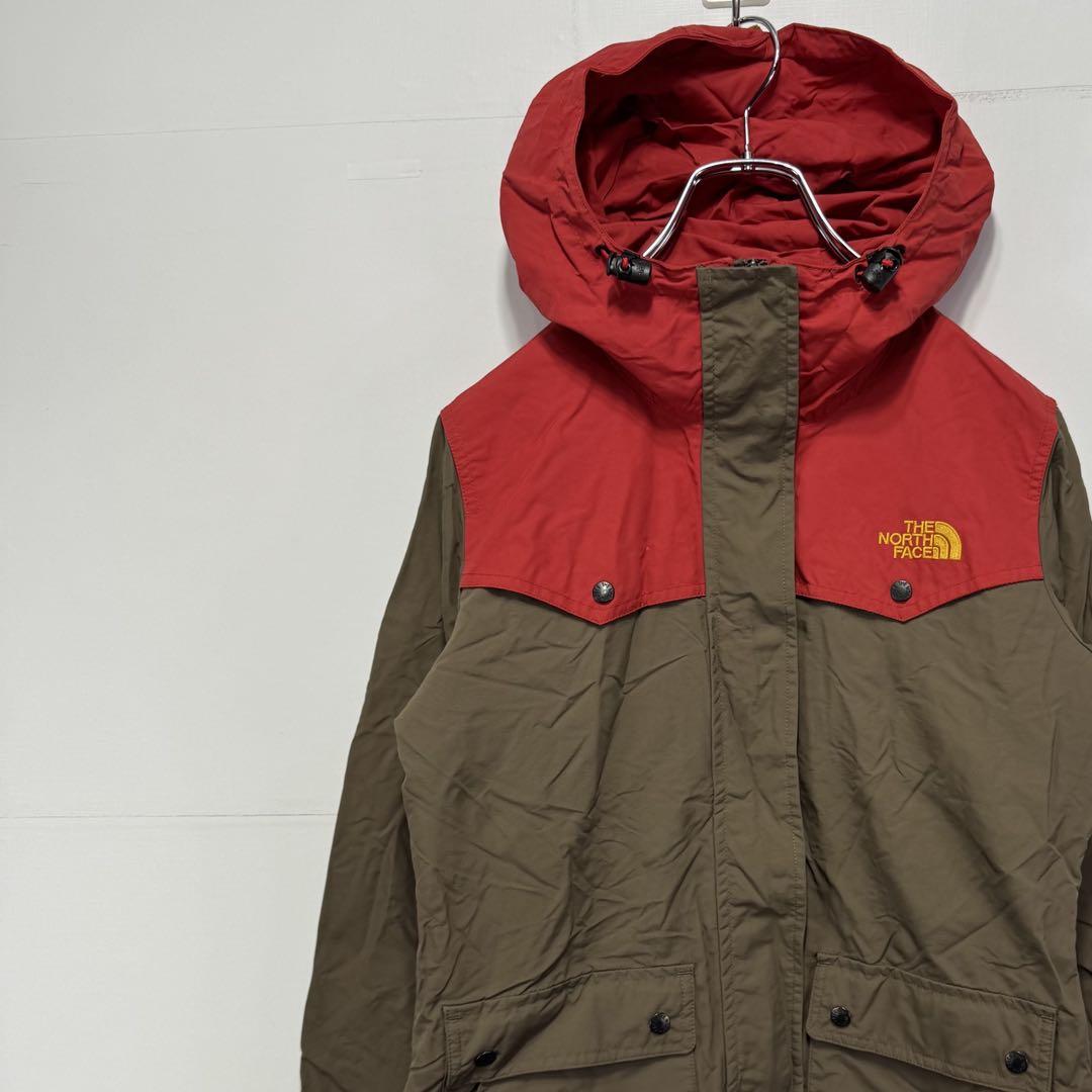 THE NORTH FACE ノースフェイス ナイロンジャケット 刺繍ロゴ 古着