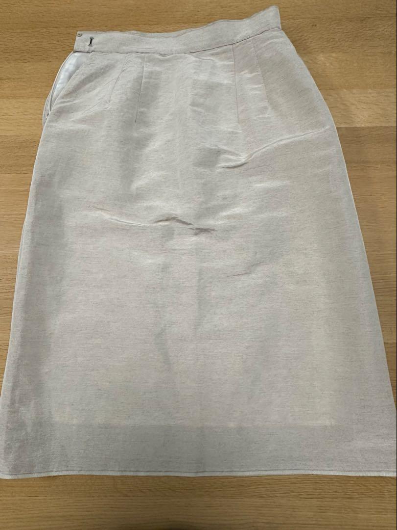 LANVIN タイトスカート ベージュ系