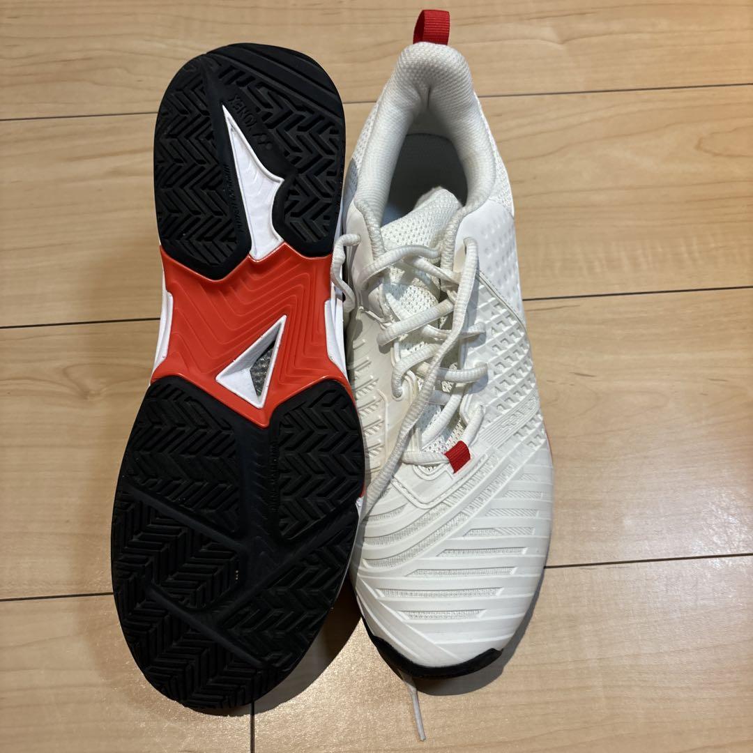 YONEX テニスシューズ ホワイト/レッド　27.0cm