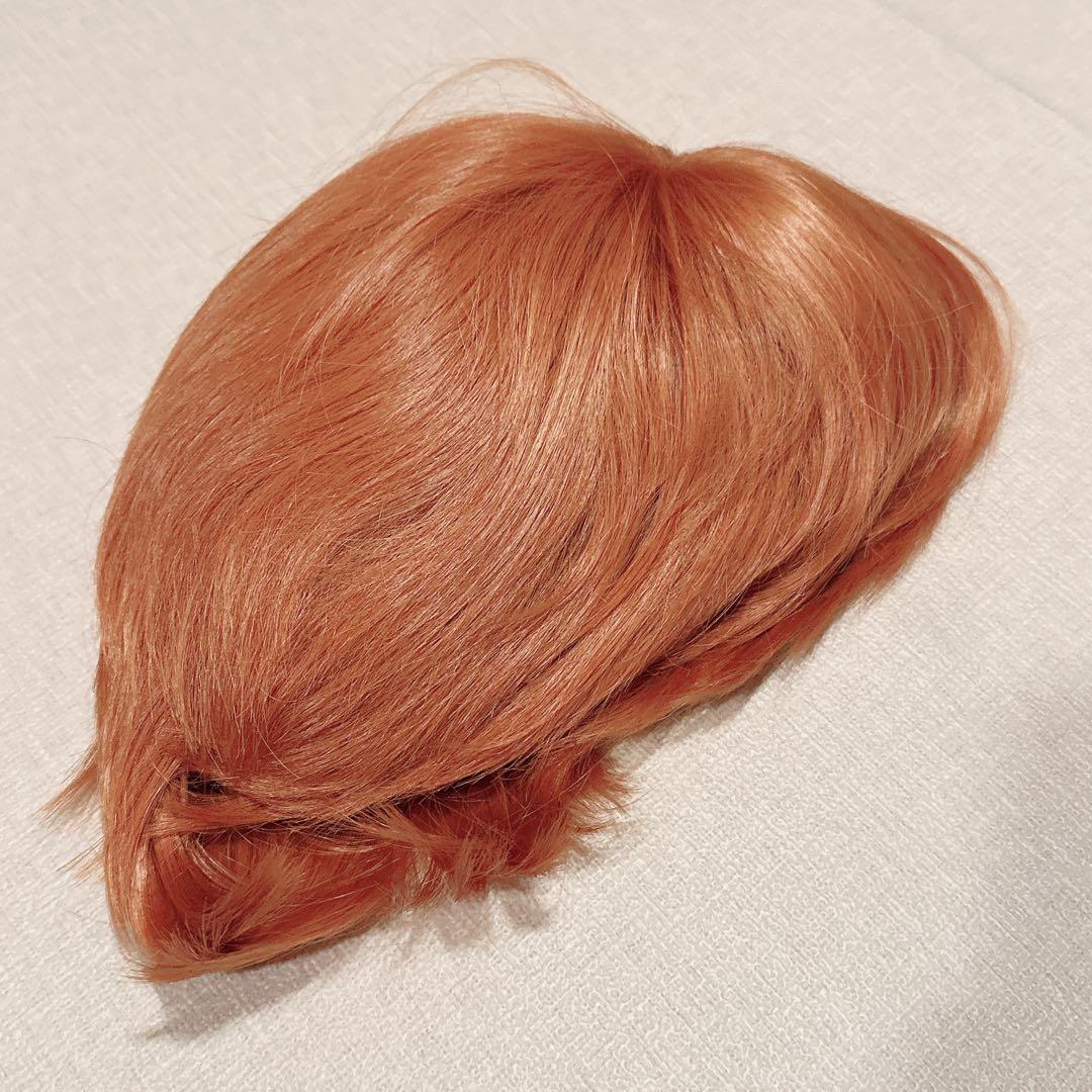 20%OFF‼️ ウィッグ かつら メンズ ショート 男装 男性 アッシュオレンジ
