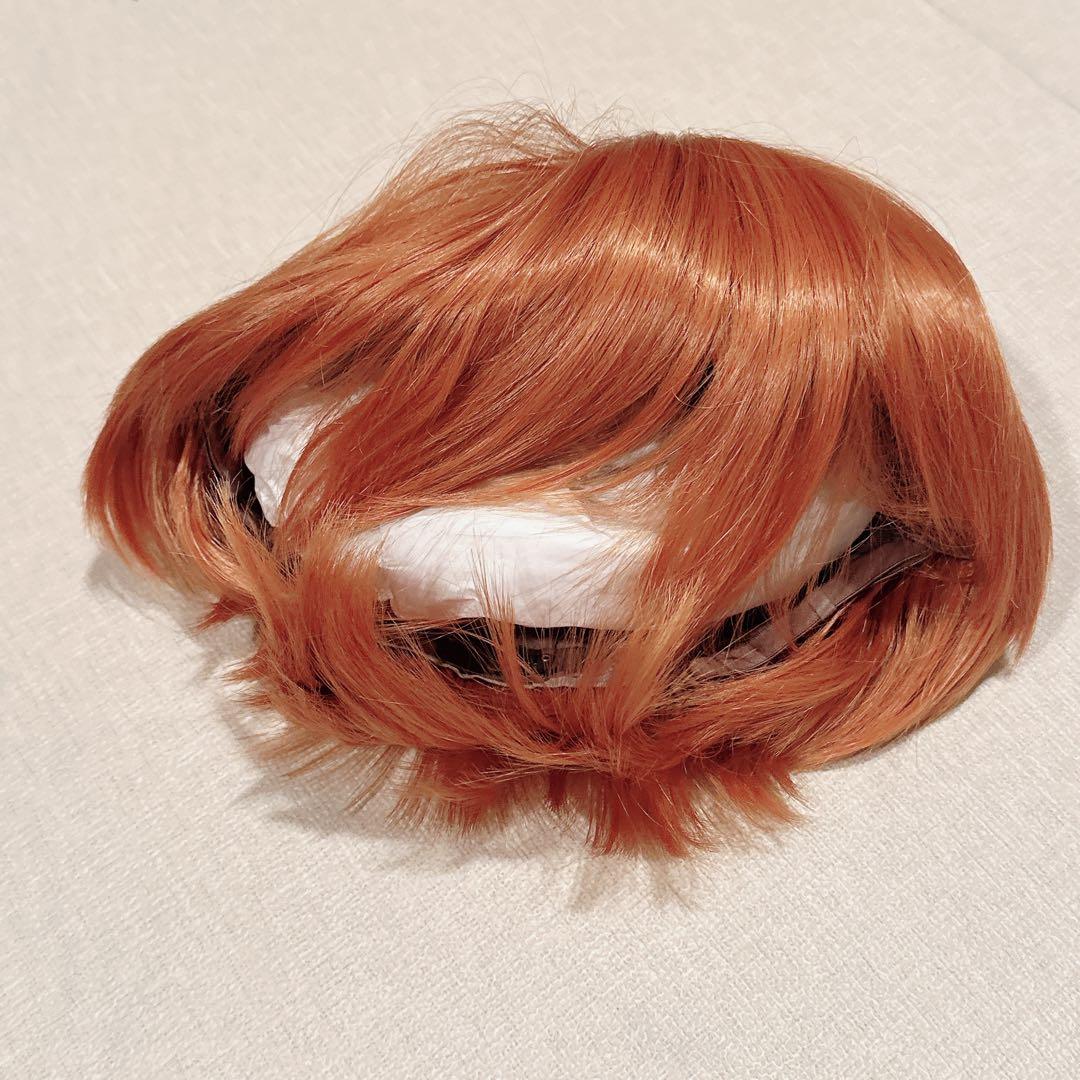 20%OFF‼️ ウィッグ かつら メンズ ショート 男装 男性 アッシュオレンジ
