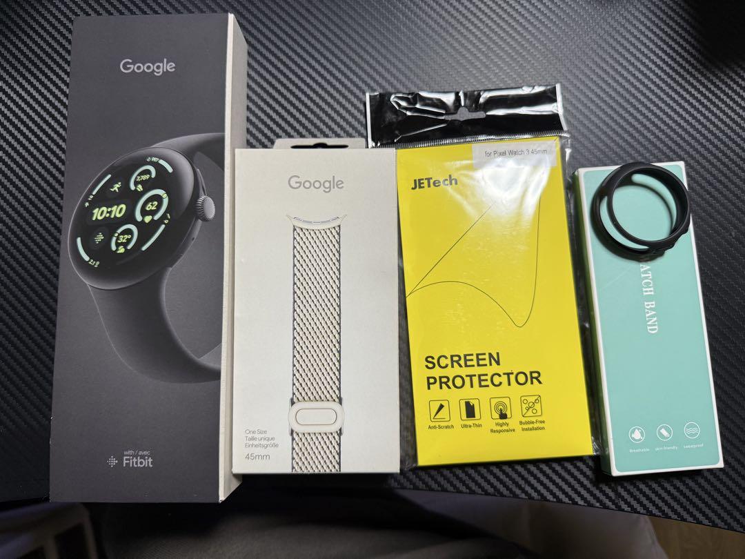 【新品同様】Google Pixel Watch 3 45mm LTE おまけ付