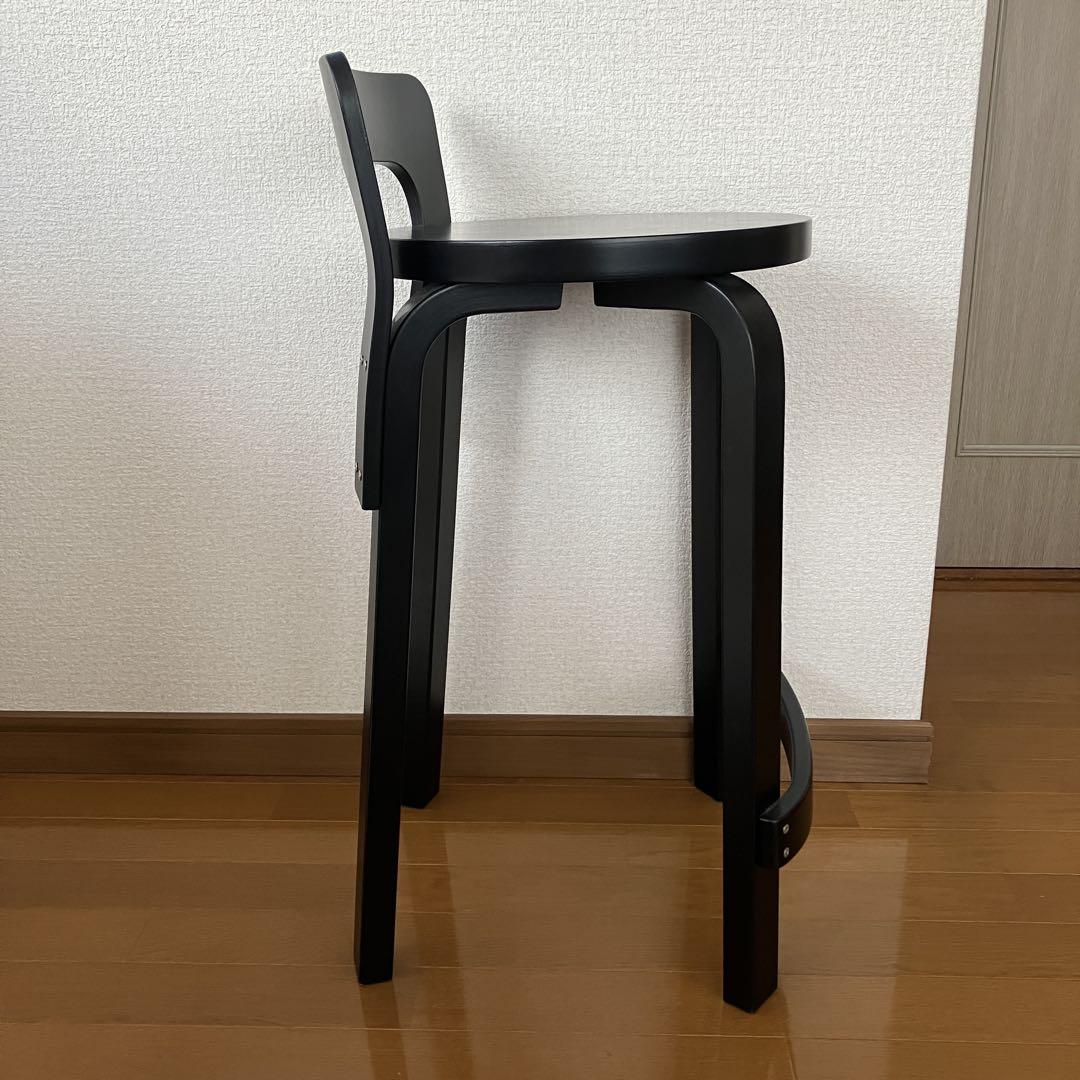 artek アルテック　FF ハイチェア K65 ハイチェア ブラック ラッカー