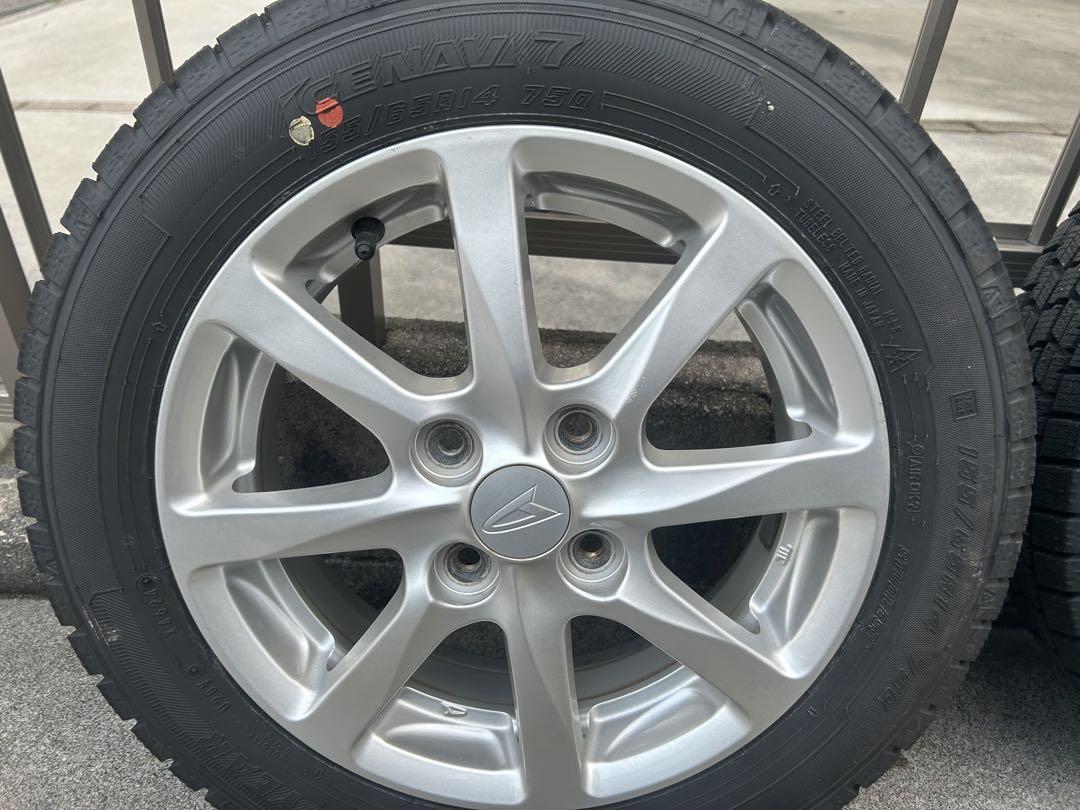 ダイハツ純正アルミ　155/65R14 2024年スタッドレス4本セット送料込み