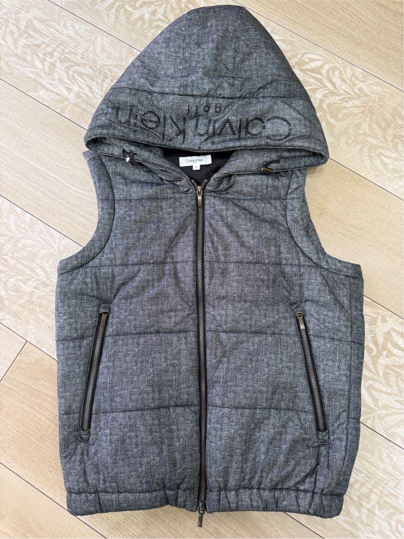 Calvin Klein ゴルフ　フード付きベスト グレー