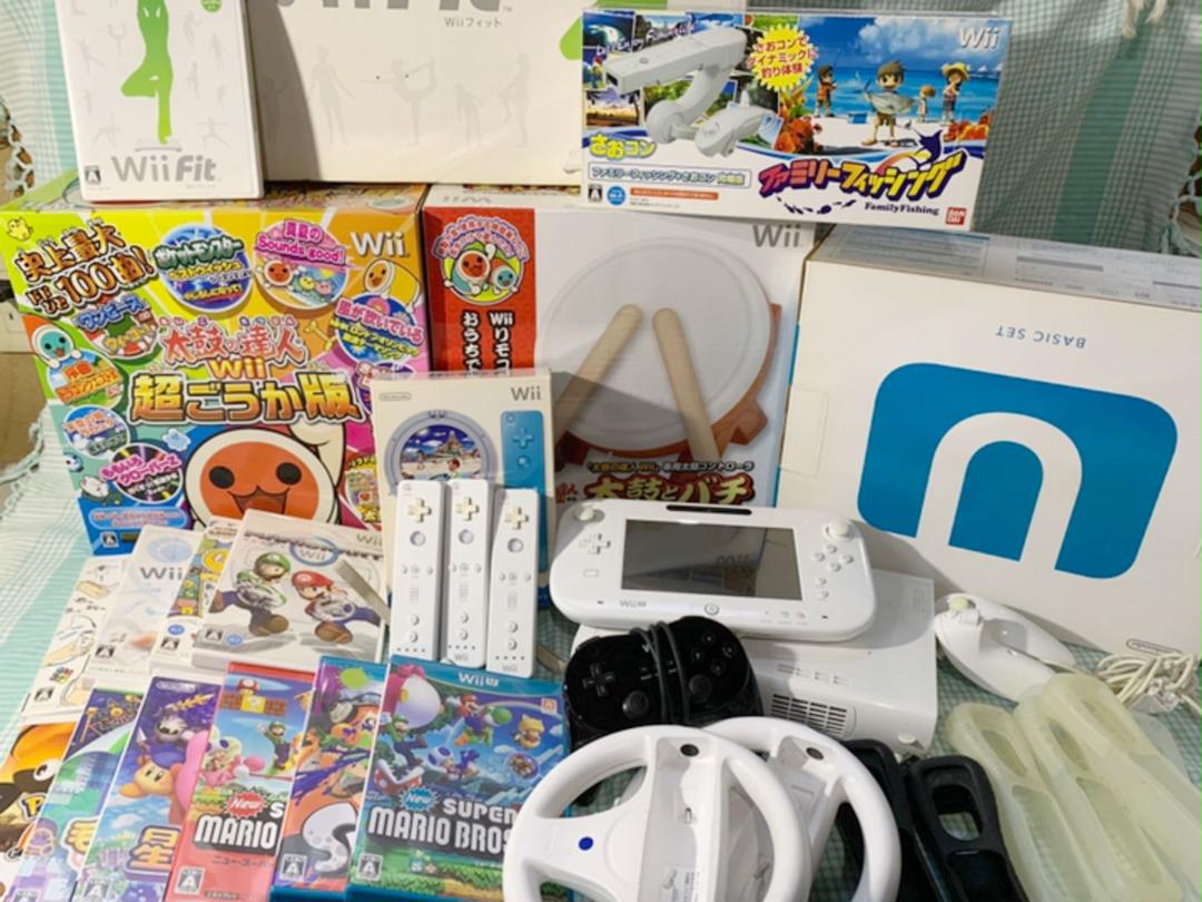 Wii U 本体＋太鼓＋ソフト11本セット