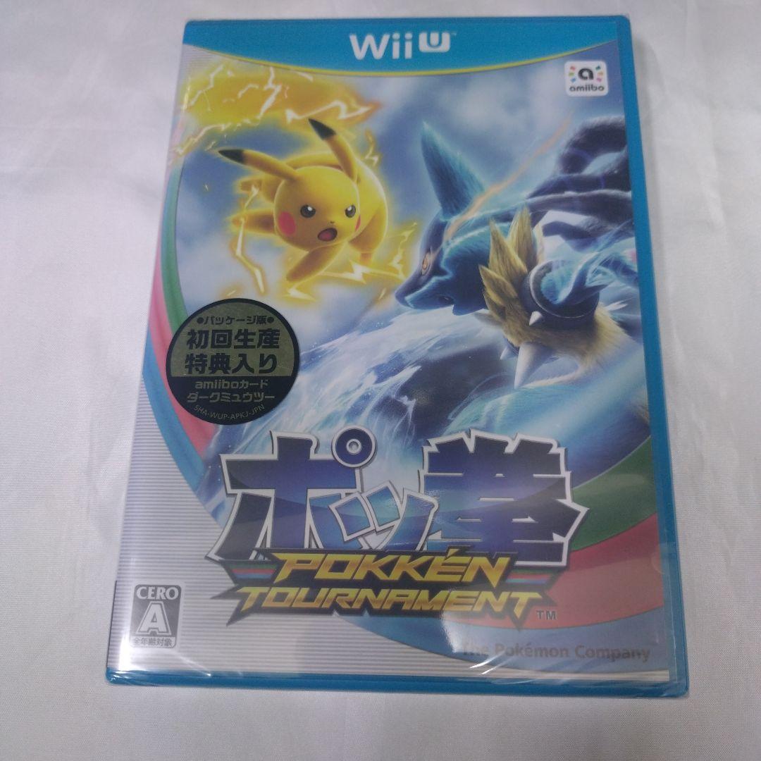 シュリンク WiiU ポッ拳 amiiboカード ダークミュウツー同梱Wii U