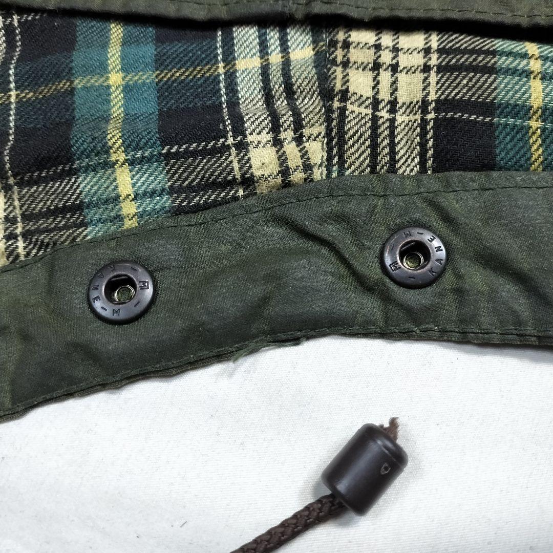 80s Barbour 2crest フード セージ ykk棒ジップ
