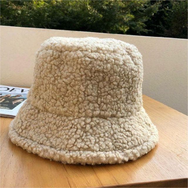 ♥️即購入OK♥️ もこもこ バケットハット ボア レディース キッズ ベージュ